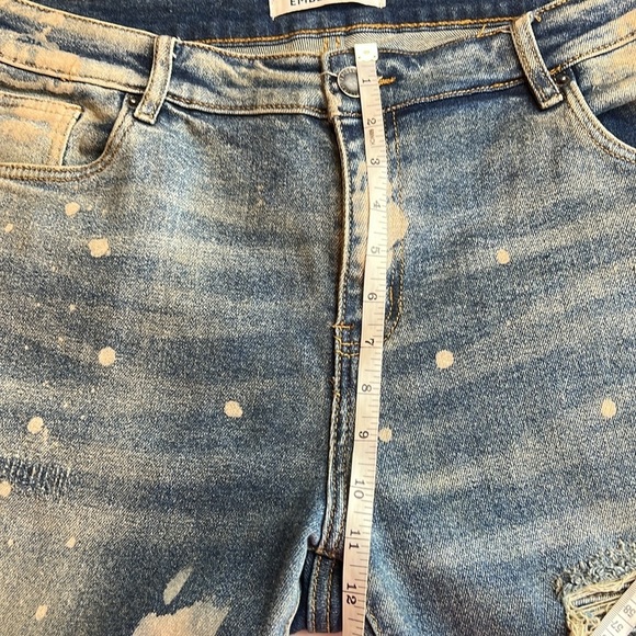 Embellish, distressed stretch, retro grunge, denim jeans, size 38 - Picture 11 of 12